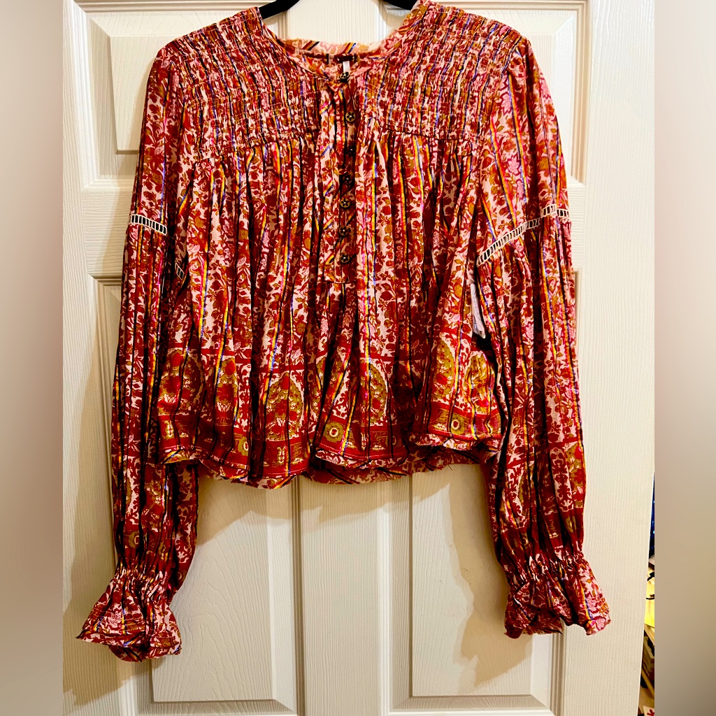 Nwt. Free People Blouse. Sz L